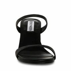 STEVEMADDEN Women's Shoes BRIDGETTE BLACK LEATHER