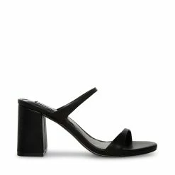 STEVEMADDEN Women's Shoes BRIDGETTE BLACK LEATHER