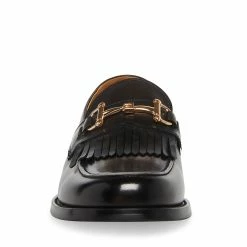 SteveMadden Men's BRONSON BLACK LEATHER