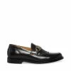 SteveMadden Men's BRONSON BLACK LEATHER