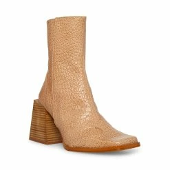 STEVEMADDEN BURKE TAN LEATHER Women's Shoes