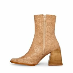 STEVEMADDEN BURKE TAN LEATHER Women's Shoes
