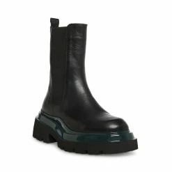 STEVEMADDEN BUXTON BLACK/TURQUOISE Women's Shoes