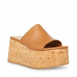 STEVEMADDEN CALYSTA TAN LEATHER