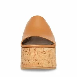 STEVEMADDEN CALYSTA TAN LEATHER