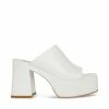 STEVEMADDEN CAPRIA WHITE LEATHER