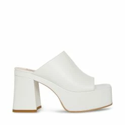 STEVEMADDEN CAPRIA WHITE LEATHER