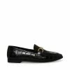 STEVEMADDEN Women's Shoes CARRINE BLACK CROCODILE