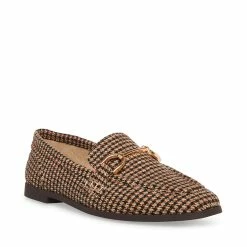 STEVEMADDEN CARRINE BROWN PLAID Women's Shoes