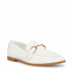 SteveMadden Women's Shoes CARRINE WHITE LEATHER