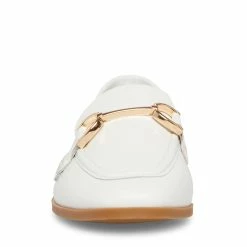 SteveMadden Women's Shoes CARRINE WHITE LEATHER
