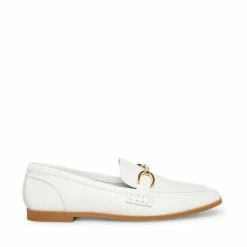 SteveMadden Women's Shoes CARRINE WHITE LEATHER