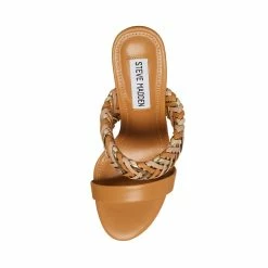 STEVEMADDEN Women's Shoes CATHY NATURAL MULTI