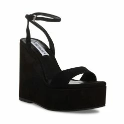 STEVEMADDEN CECEE BLACK SUEDE Women's Shoes