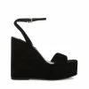 STEVEMADDEN CECEE BLACK SUEDE Women's Shoes
