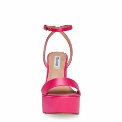 STEVEMADDEN Women's Shoes CECEE PINK SATIN