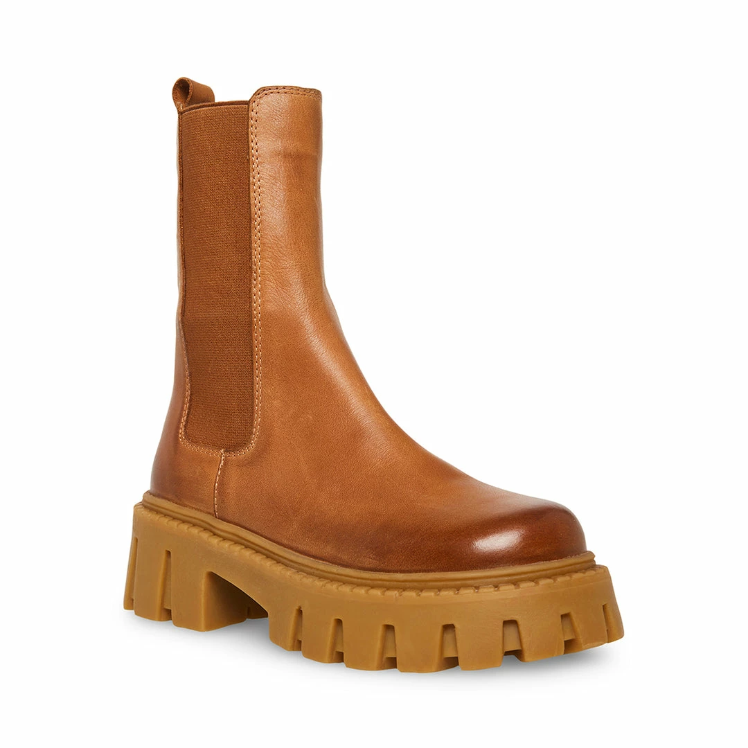 STEVEMADDEN CHARGES TAN LEATHER