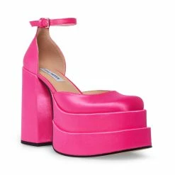 SteveMadden CHARLIZE PINK SATIN Women's Shoes