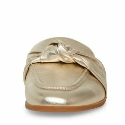 STEVEMADDEN Women's Shoes CHART GOLD LEATHER