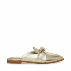 STEVEMADDEN Women's Shoes CHART GOLD LEATHER