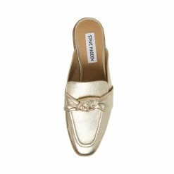 STEVEMADDEN Women's Shoes CHART GOLD LEATHER