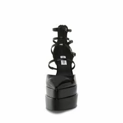 STEVEMADDEN Women's Shoes CLARA BLACK PATENT