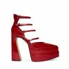STEVEMADDEN Women's Shoes CLARA RED PATENT