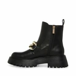 STEVEMADDEN CLEO BLACK LEATHER