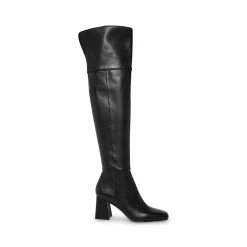 STEVEMADDEN COMMON BLACK LEATHER