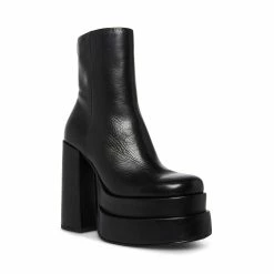 SteveMadden COBRA BLACK LEATHER
