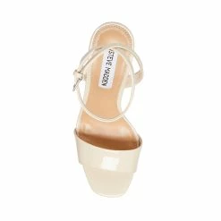 SteveMadden Women's Shoes LESSA BONE PATENT