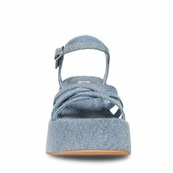 STEVEMADDEN Women's Shoes CRAZY30 DENIM FABRIC