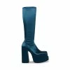 STEVEMADDEN CYPRESS TEAL SATIN Women's Shoes