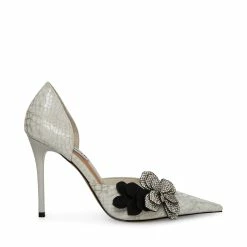 STEVEMADDEN DANIELA WHITE SNAKE Women's Shoes