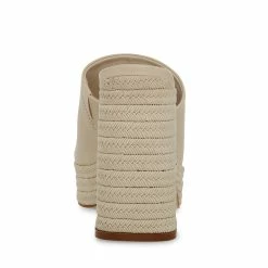 STEVEMADDEN Women's Shoes DARBY BONE LEATHER