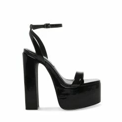 STEVEMADDEN DARLA BLACK PATENT Women's Shoes