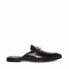 SteveMadden Men's DAZLING-C BLACK CROCODILE