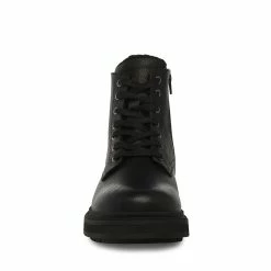 STEVEMADDEN DENALII BLACK LEATHER