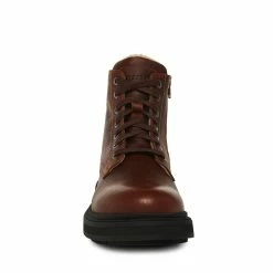 STEVEMADDEN Men's DENALII BROWN LEATHER