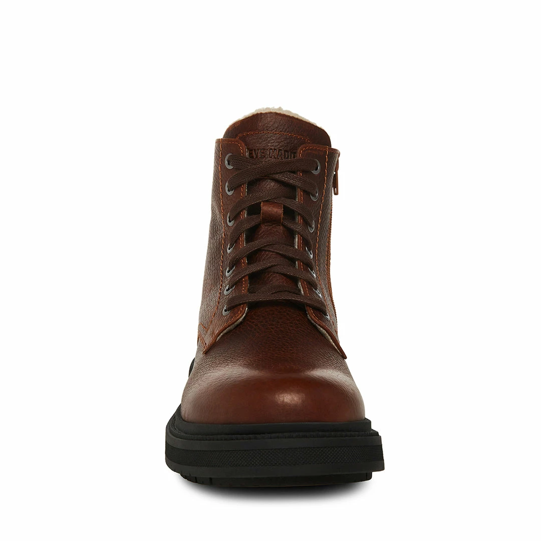 STEVEMADDEN Men's DENALII BROWN LEATHER