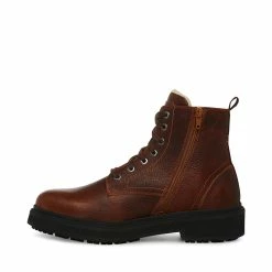 STEVEMADDEN Men's DENALII BROWN LEATHER