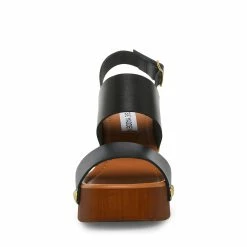 STEVEMADDEN DOTTIE BLACK LEATHER