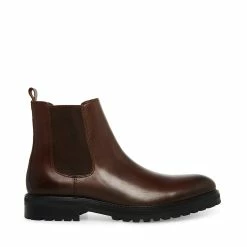 STEVEMADDEN DUREN BROWN LEATHER Men's