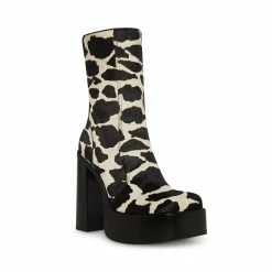STEVEMADDEN Women's Shoes DWANE-C COW PRINT