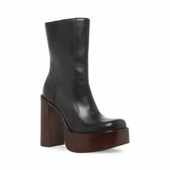 STEVEMADDEN DWANE BLACK LEATHER