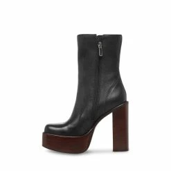STEVEMADDEN DWANE BLACK LEATHER