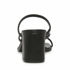 STEVEMADDEN EFFIE BLACK LEATHER Women's Shoes