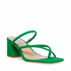 STEVEMADDEN EFFIE GREEN NUBUCK Women's Shoes
