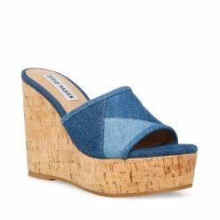 STEVEMADDEN Women's Shoes ENCHANT DENIM FABRIC