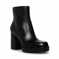STEVEMADDEN ENZO BLACK LEATHER Women's Shoes
